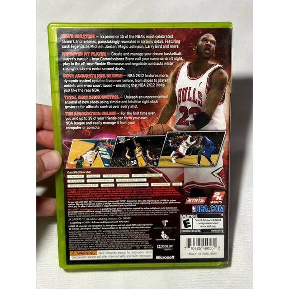 Xbox 360 NBA 2K12 Michael Jordan Video Game Used With Manual - Picture 2 of 7
